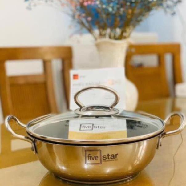 Nồi kho thịt cá 20cm 3 đáy từ chống dính fivestar - đồ dùng nhà bếp - bộ nồi chảo