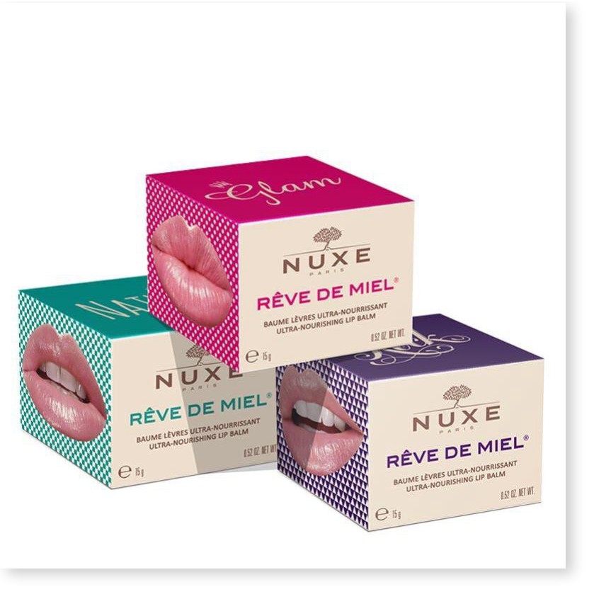 [Mã chiết khấu giảm giá chính hãng] Nuxe Rêve De Miel Lip Balm - Son Dưỡng Môi Dạng Hũ 15gr