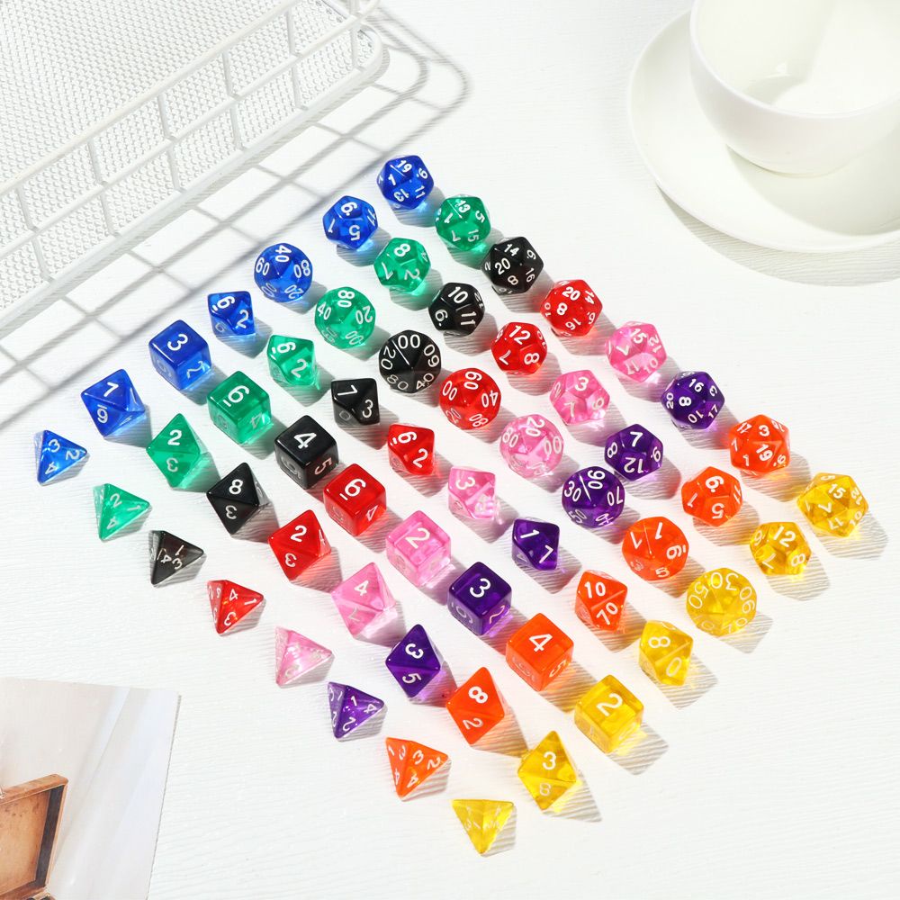 MYRONGOODS 7Pcs/Set Polyhedral Game Accessory Leisure Entertainment Toys