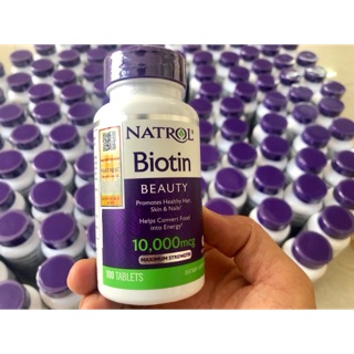 Viên uống trị rụng tóc Natrol Biotin