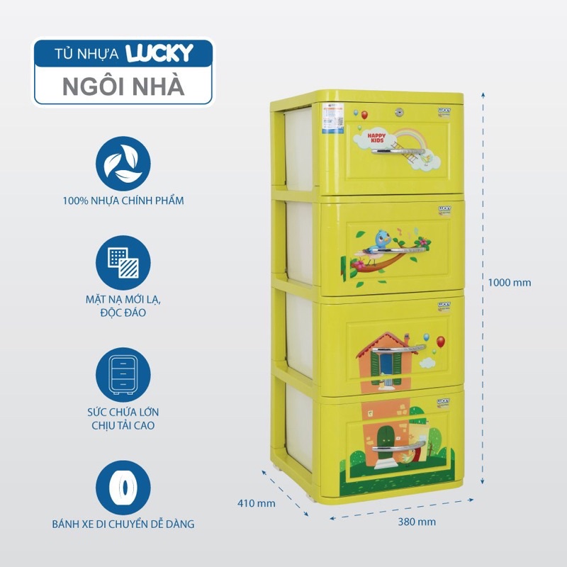 Tủ nhựa lucky Qui Phúc