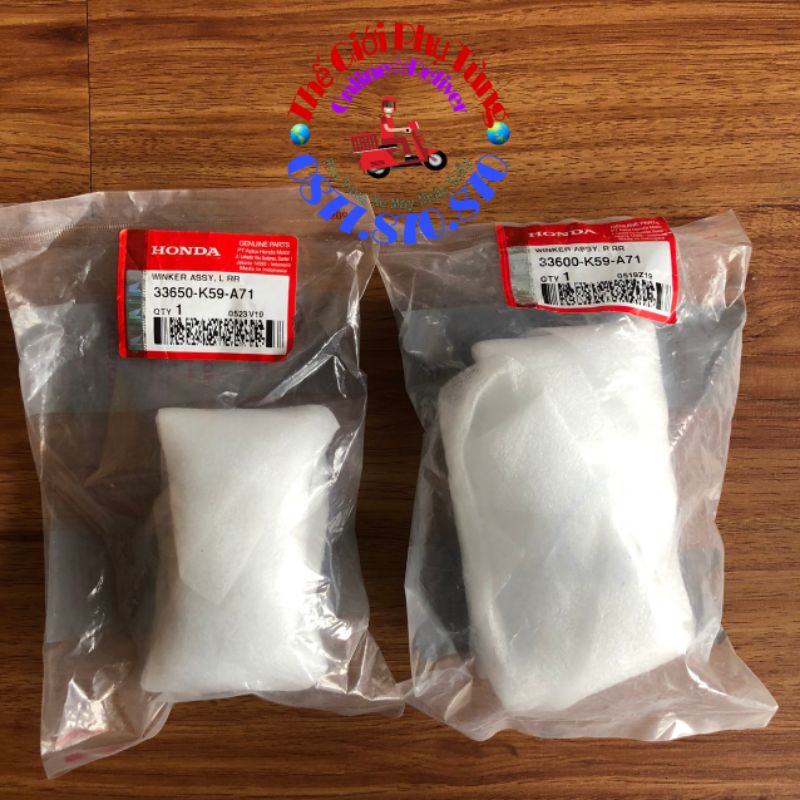 Cặp đèn xi nhan sau Vario, Click 2018-2021 zin chính hãng mới - 33600-K59-A71/ 33650-K59-A71