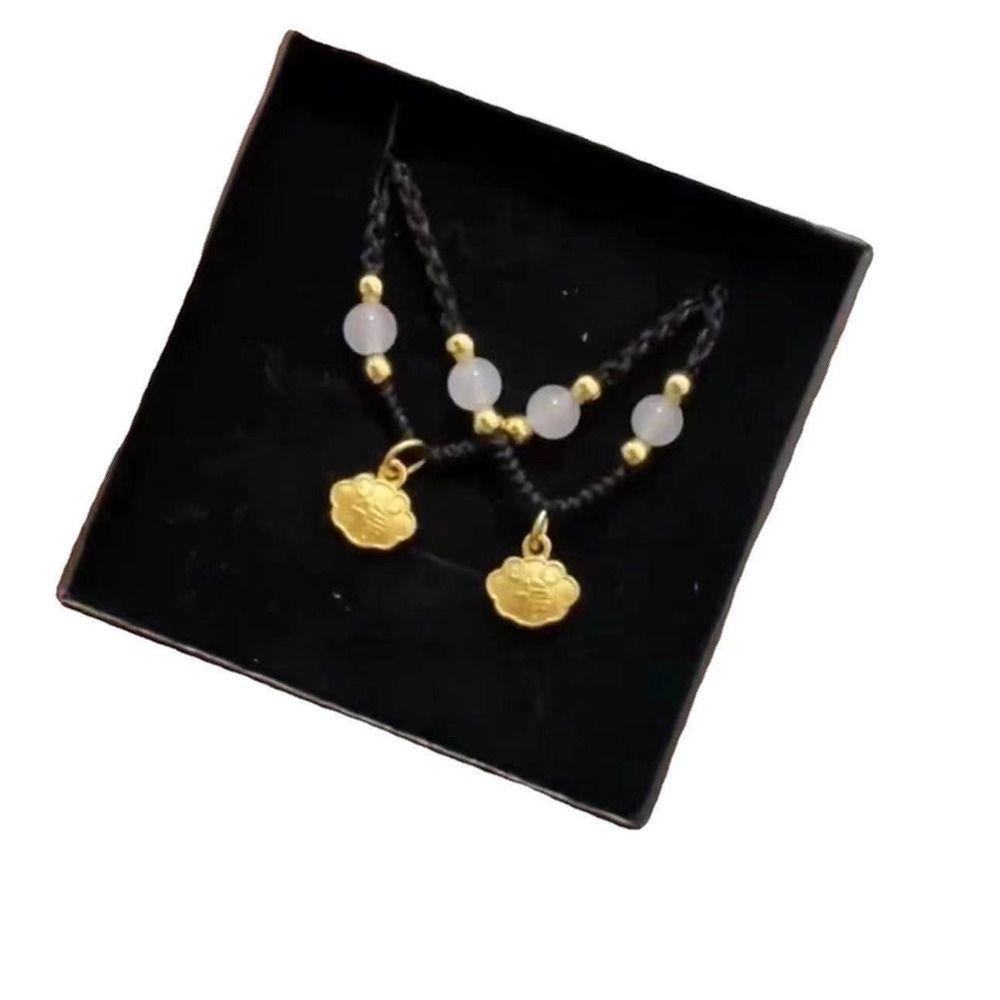 Vòng cổ Hạt Mặt Ổ Khóa An Toàn May Mắn Thời Trang Cho Nữ