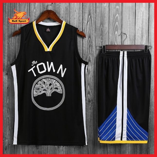 Áo bóng rổ golden state warriors, bộ quần áo bóng rổ nam nữ GDS Zata - ABRGDS01