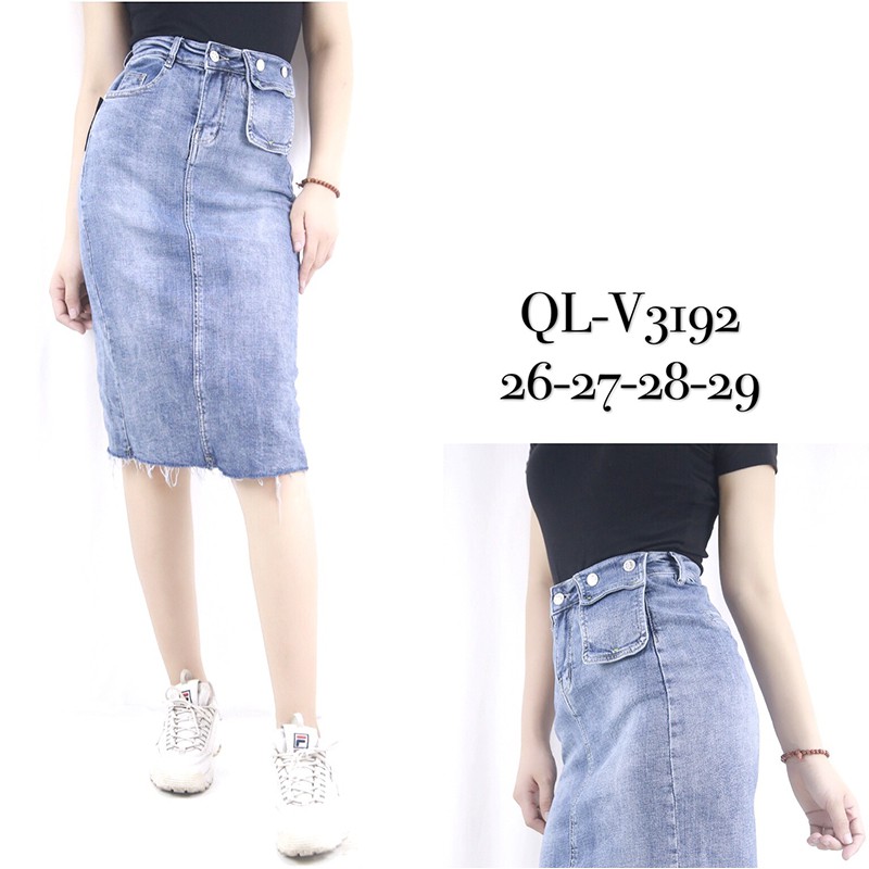 Chân váy đẹp, Váy Jean dài diện sang thu, Lịch sự và Quyến rũ