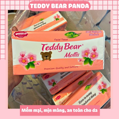 [Combo 2 Gói] Giấy TEDDY BEAR Mollis siêu mềm mịn