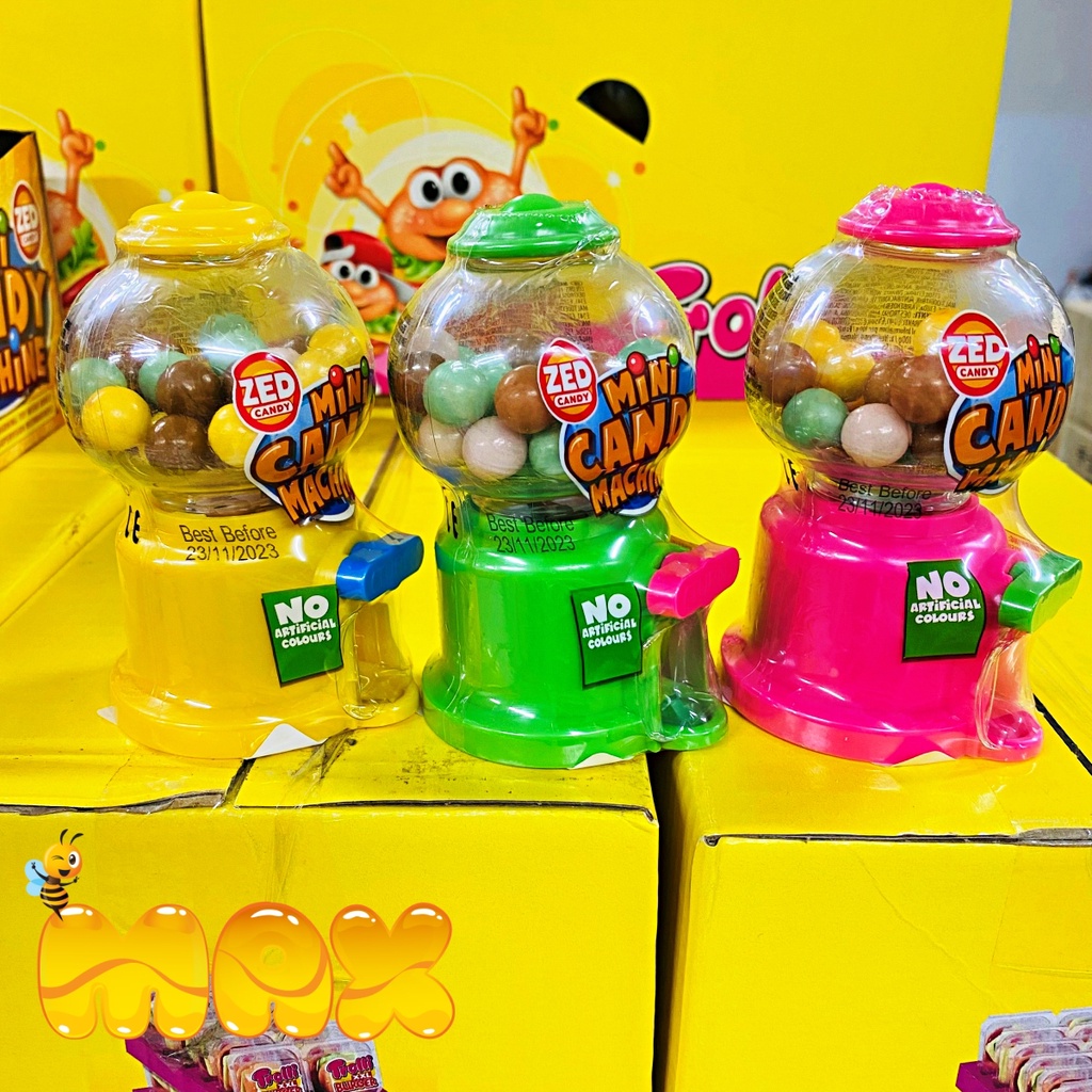 Máy Bán Kẹo Mini Candy Machine , Kẹo Đồ Chơi Cho Bé 35gr Vị Hoa Quả Zed Candy BeeMax