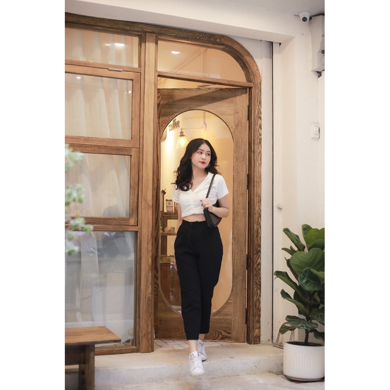 QUẦN BAGGY BASIC NỮ CẠP CAO ĐI HỌC/ ĐI CHƠI - Q0007