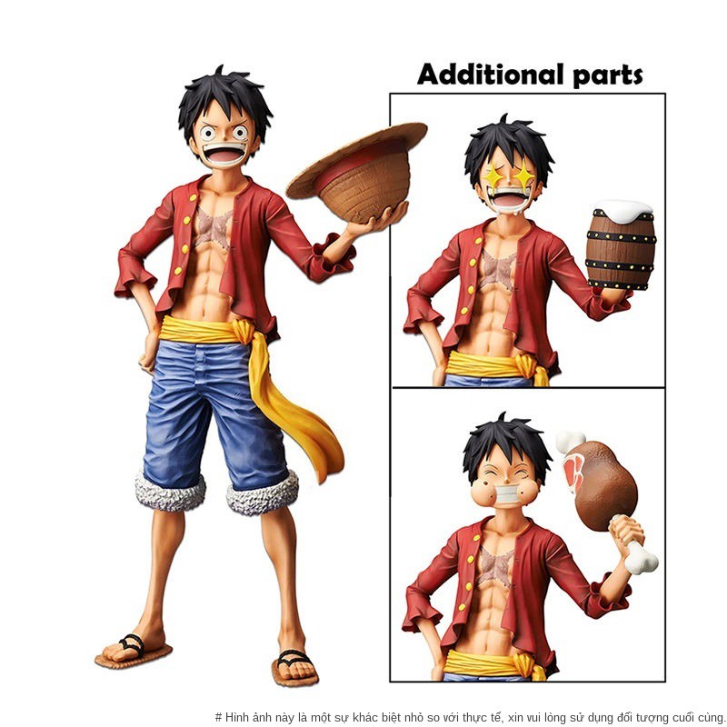 ☌One Piece Làm bằng tay Mô hình W thứ hai Thay đổi khuôn mặt Mũ rơm cười Luffy Búp bê Quà sinh nhật Trang trí tặng
