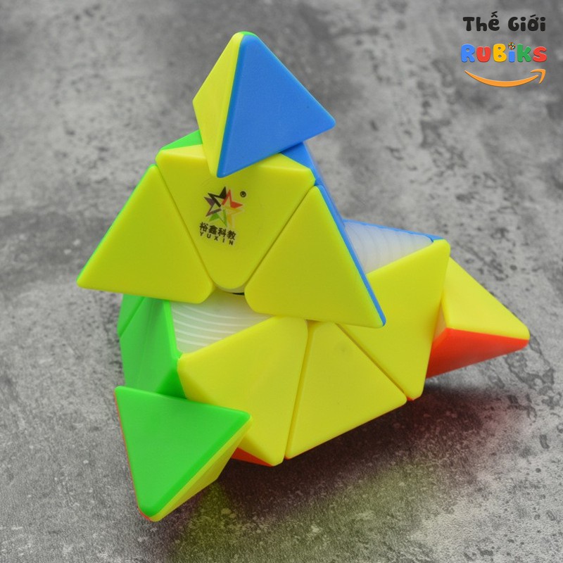 Khối Biến thể Rubik Pyraminx Đồ Chơi Tam Giác Yuxin Black Kirin Pyramid 3x3 Cube
