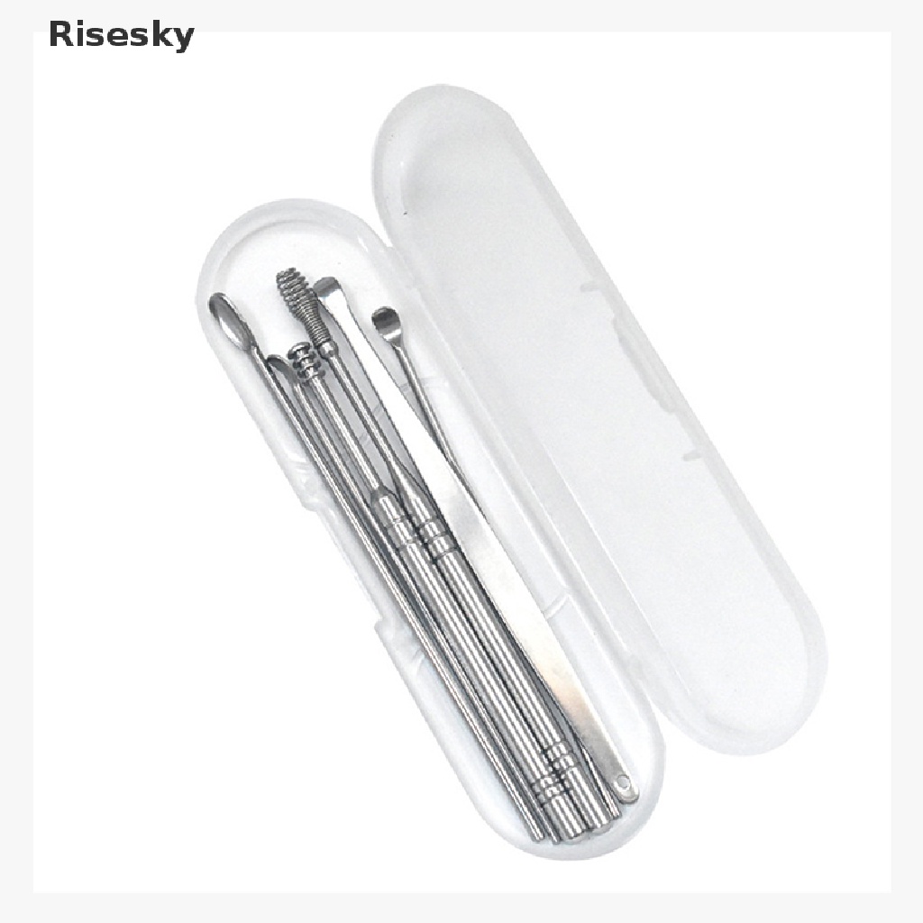 Bộ 6 Dụng Cụ Lấy Ráy Tai Bằng Thép Không Gỉ Dễ Dàng