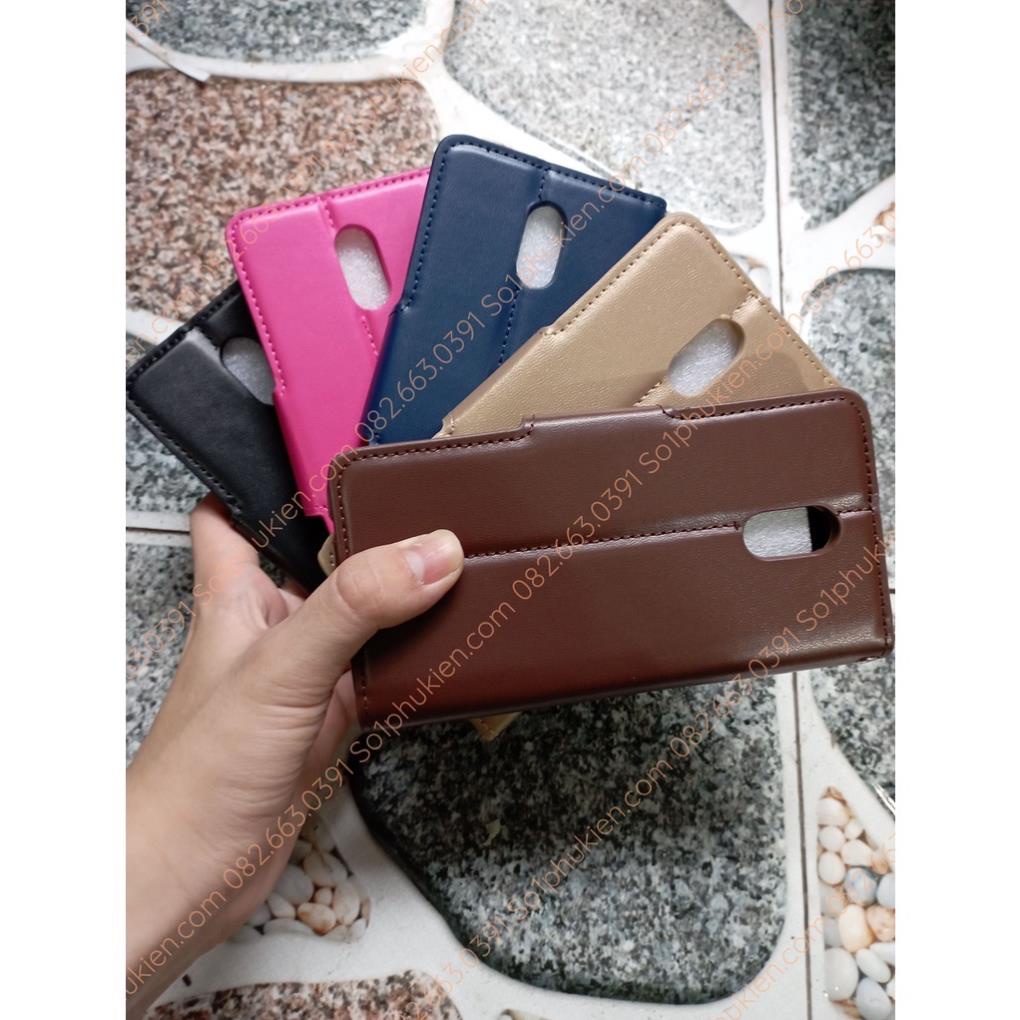 Bao da (ốp lưng nắp gập) Samsung Galaxy J7+ ( plus) j730 (J7 pro) da cao cấp, có ngăn đựng thẻ, chống xem phim tiện dụng