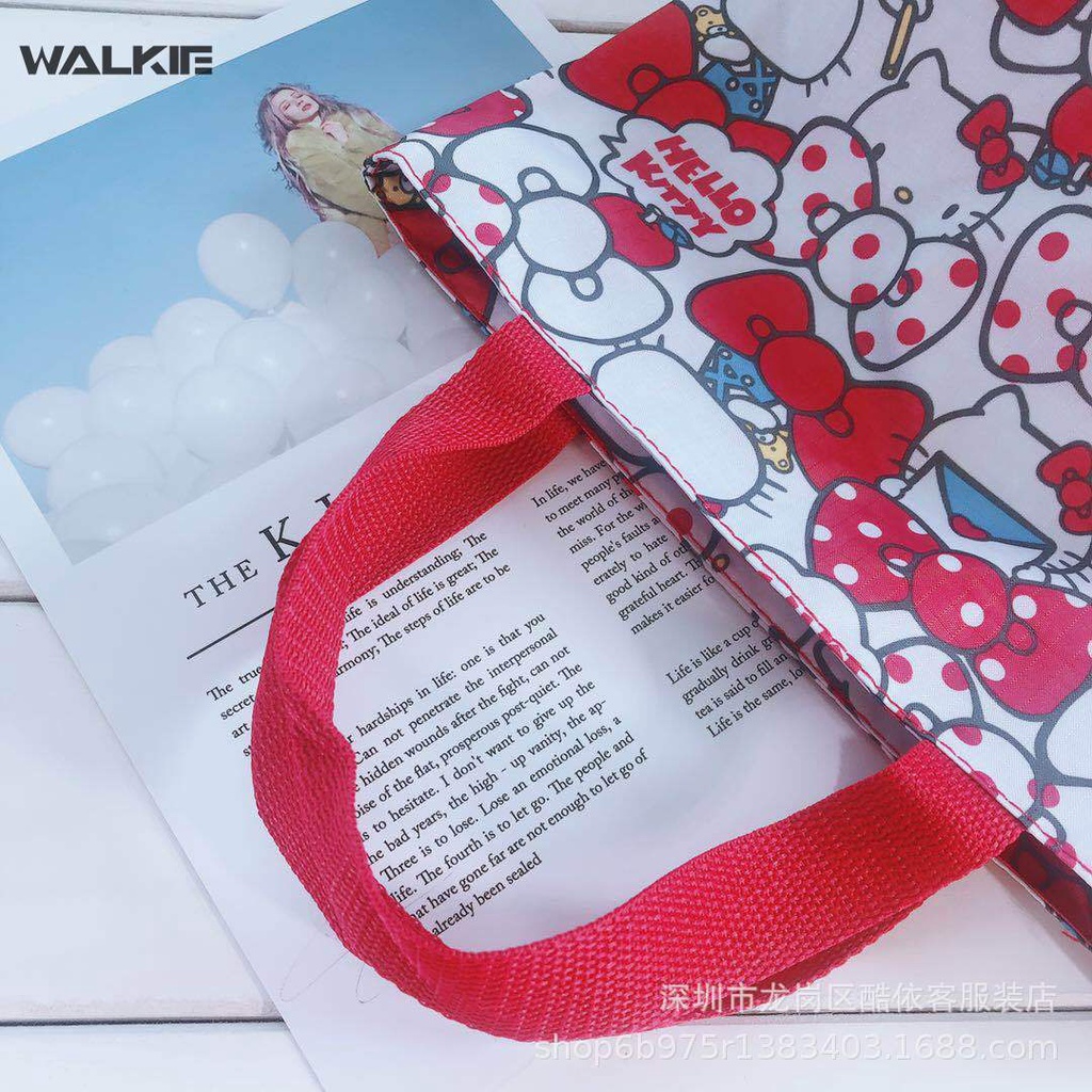 SANRIO Túi Đựng Hộp Cơm Trưa In Hình hello kitty Đáng Yêu