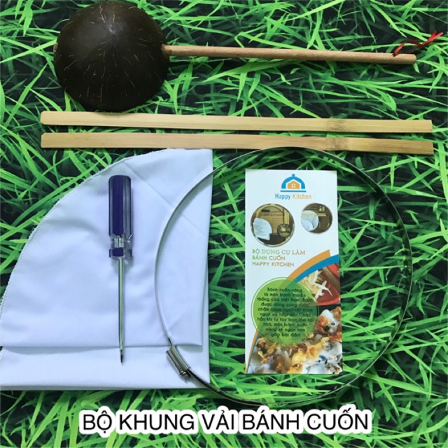 Set Khung Vải Bánh Cuốn, Bộ Dụng Cụ Làm Bánh Cuốn Happy Kitchen