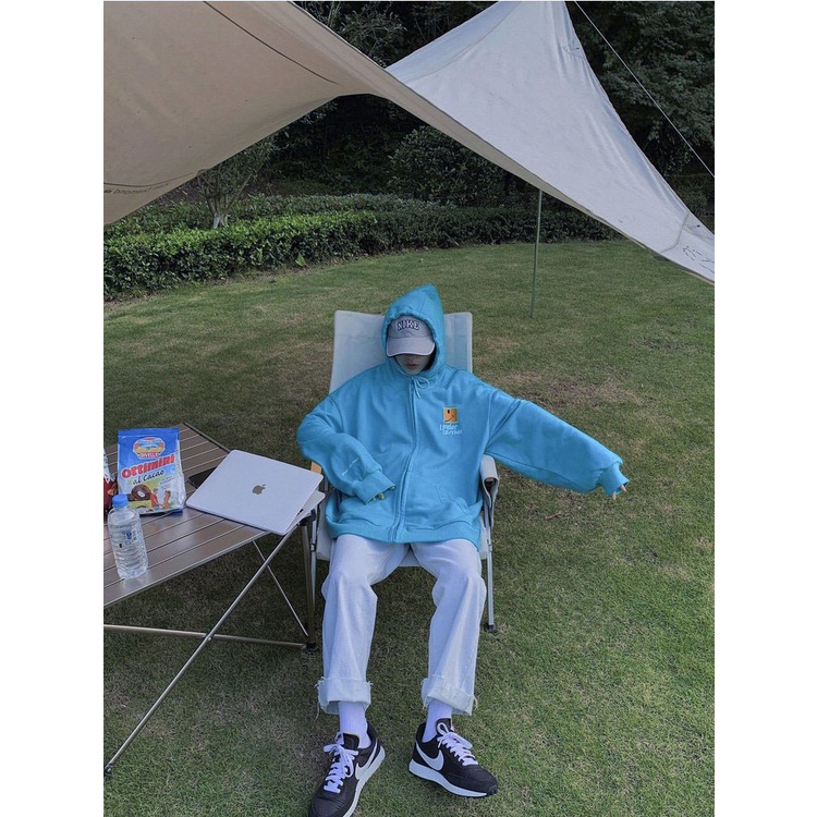 Áo khoác nỉ thêu Mặt Cười Under phom rộng hoodie nam nữ | BigBuy360 - bigbuy360.vn