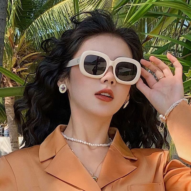Kính Mát Gọng Oval Chống Bức Xạ Phong Cách Retro Sự Bảo Vệ