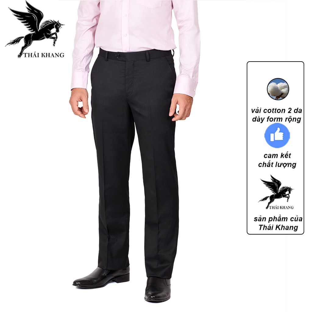 Quần tây nam trung niên vải dày mềm không ra màu loại quần tây nam ống suông form rộng rãi QTTN220 - Hàng mới về