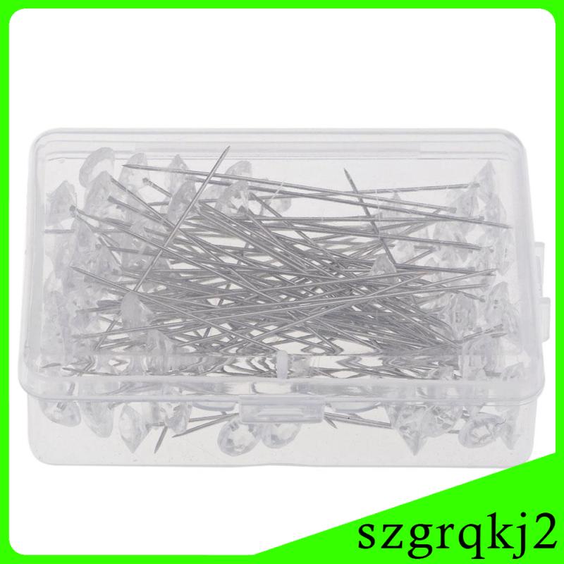 Set 200 Ghim Kim Cương Giả Cho Trang Trí Bó Hoa Cưới