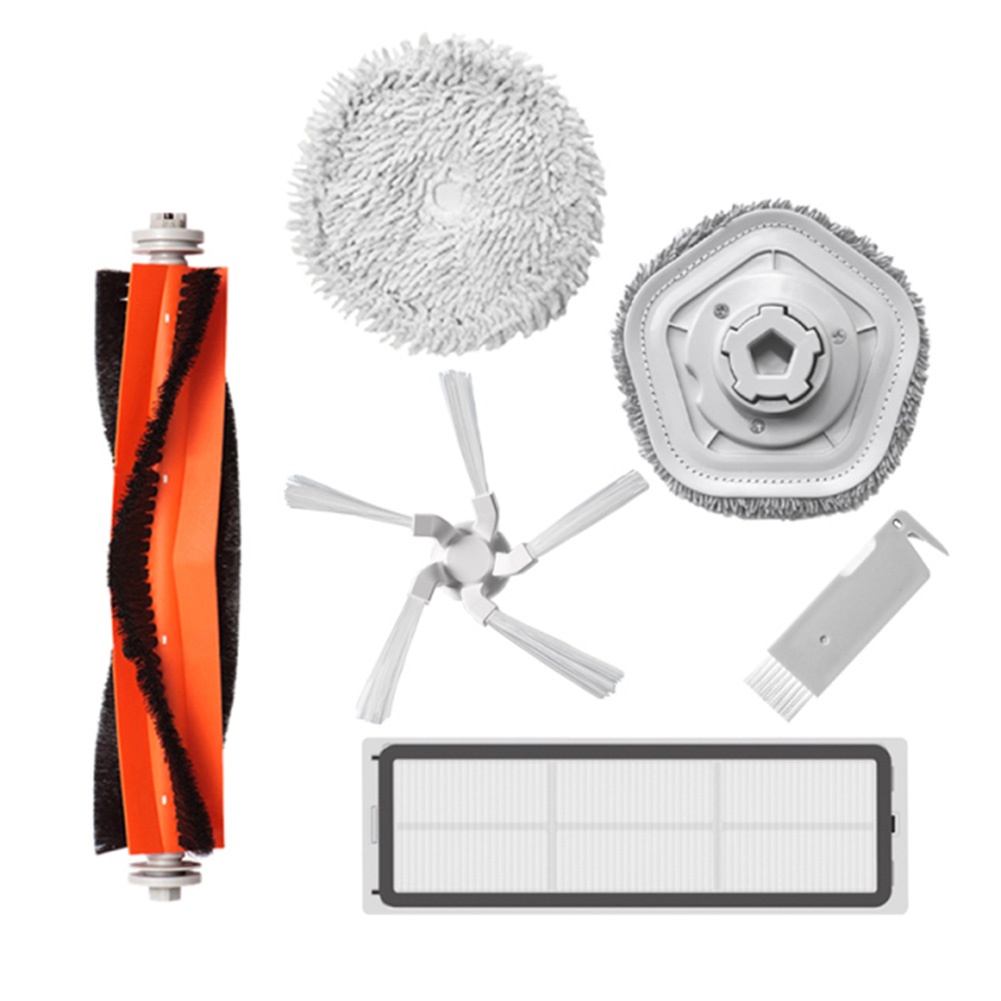 Set phụ kiện có bàn chải lăn bên hông và vải lau dành cho máy hút bụi W10