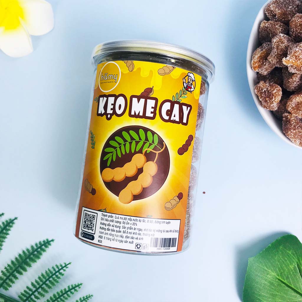 Me Lào lắc đường muối ớt hũ 500g đồ ăn vặt Hà My