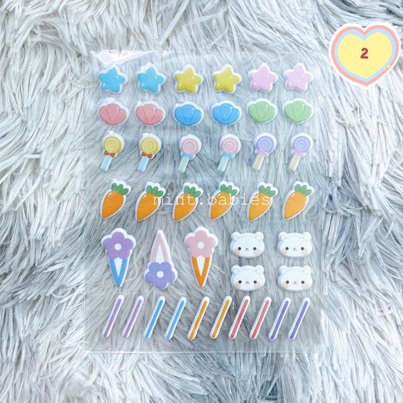 |PHỤ KIỆN CÓ SẴN|Sticker dán má,tóc cho doll 10,15,20cm