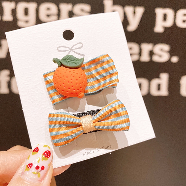 Set 2 Kẹp Tóc Hoạt Hình Xinh Xắn Nhiều Màu Sắc Cho Bé Gái