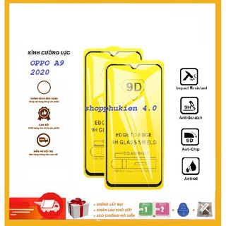 Kính cường lực 9d oppo a9 2020 full màn hình full keo toàn màn hình