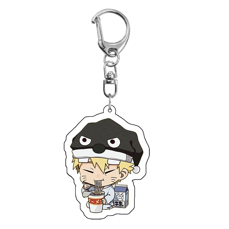 Móc khóa nhựa acrylic họa tiết naruto dễ thương