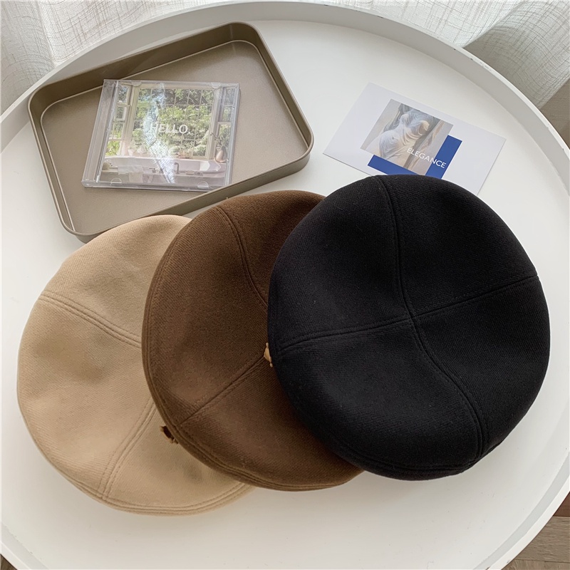 Mũ nồi Mũ Beret Hình Gấu Dễ Thương Thời Trang Thu Đông Cho Nữ