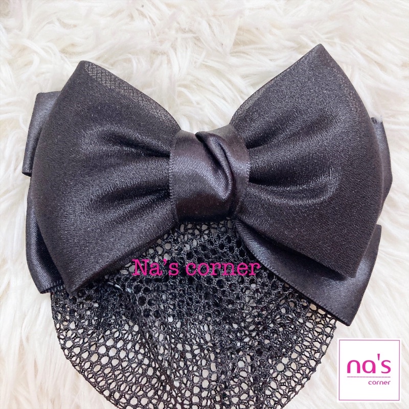 Kẹp lưới bới tóc búi tóc hoạ tiết cao cấp (2)