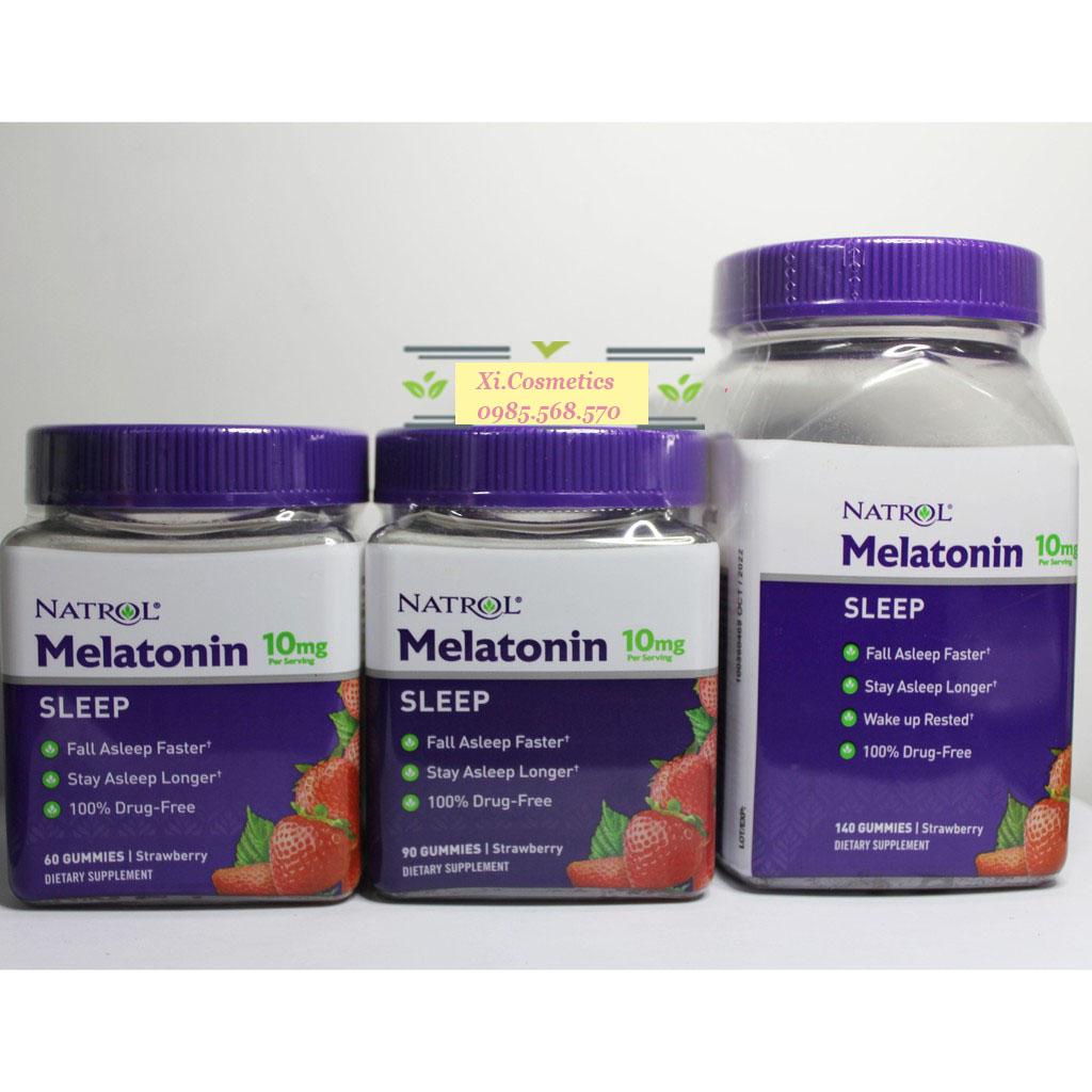 Date 2025  Kẹo Dẻo Ngủ Ngon Melatonin Natrol Gummies 10mg