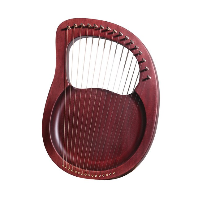 [LYRE 16 DÂY NGUYÊN KHỐI] Đàn lyre 16 dây MOLIN-Harp00165P âm vang hay chuẩn Xanh Dương -Nâu Đậm-Hồng