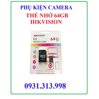 Thẻ nhớ 64gb hikvision