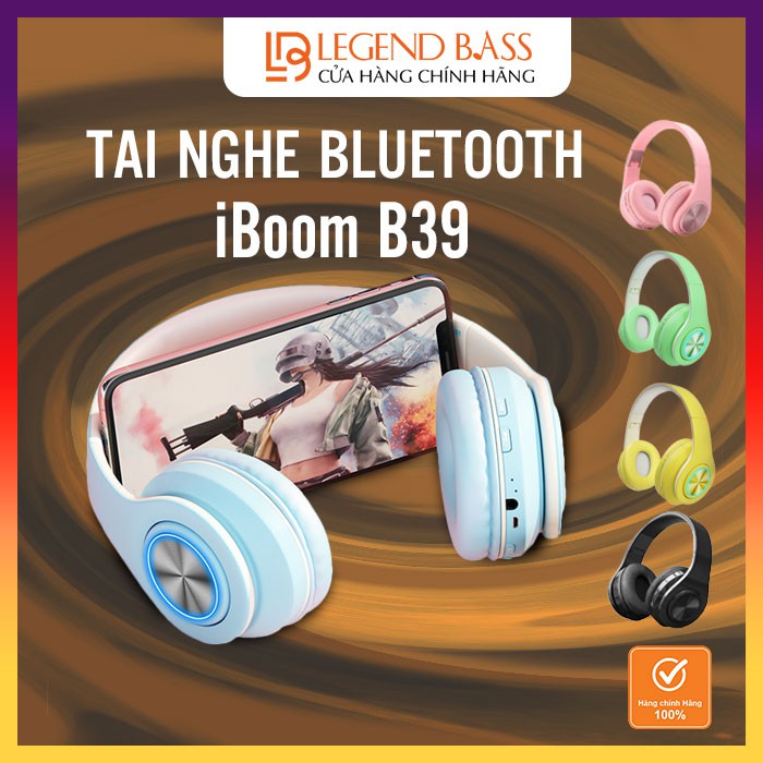 Tai Nghe Chụp Tai Bluetooth Có Mic Âm Thanh Hifi Sống Động - Tai Nghe Không Dây Cao Cấp Âm Bass Mạnh Mẽ Có Led Đổi Màu