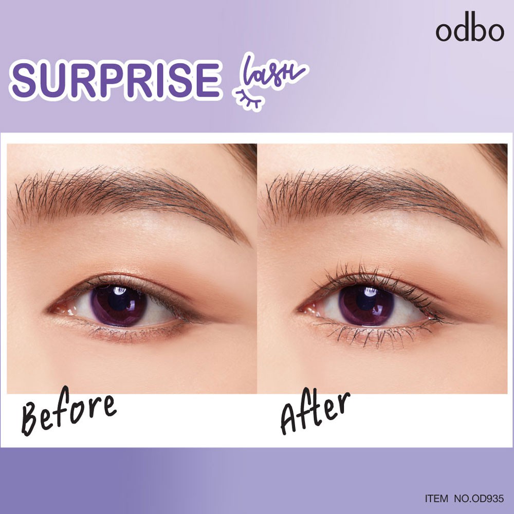 [Odbo] Mascara làm dài và cong mi Odbo Surprise Lash màu tím Thái Lan OD935