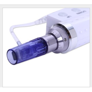 Đầu  phi kim máy MINI ELECTRIC ,36, 42 _+ bơm 5 ml và nano tròn có đường dẫn tinh chất