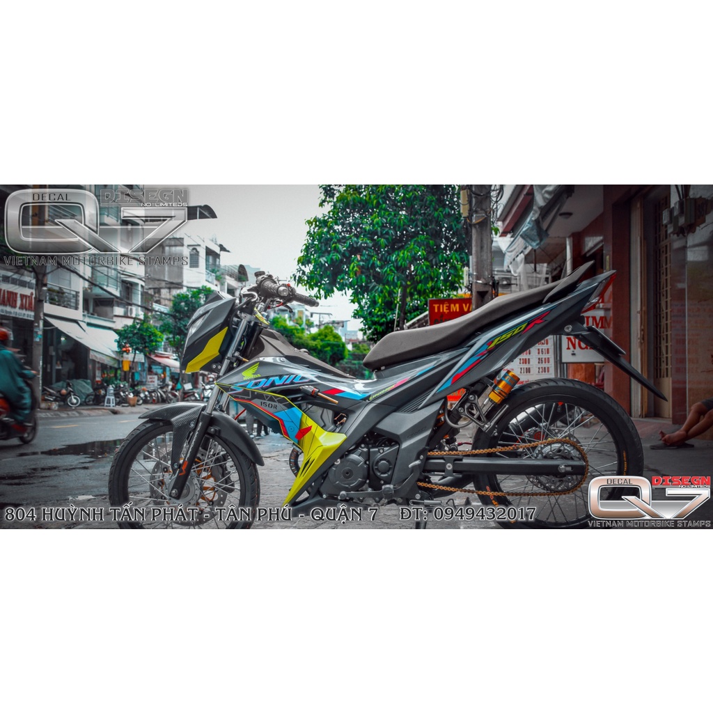 Tem Rời SONIC 150 Xám - decalq7