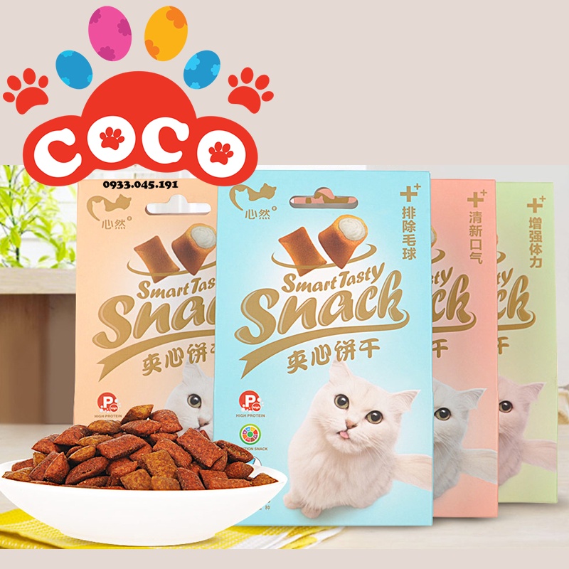 Bánh thưởng cho mèo Smart Tasty Snack 50g