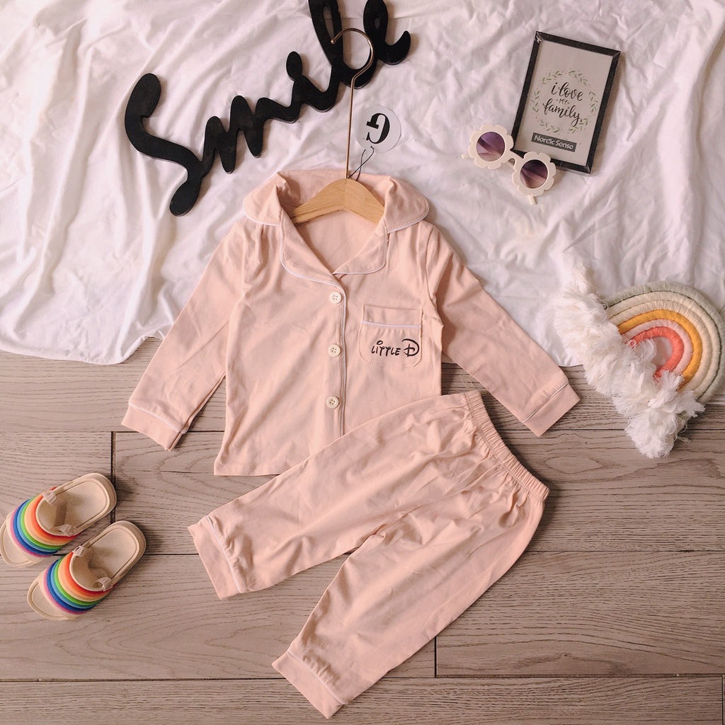 Lyvyshop - Bộ pijama cotton 4 chiều loại 1 cho bé 09-26kg