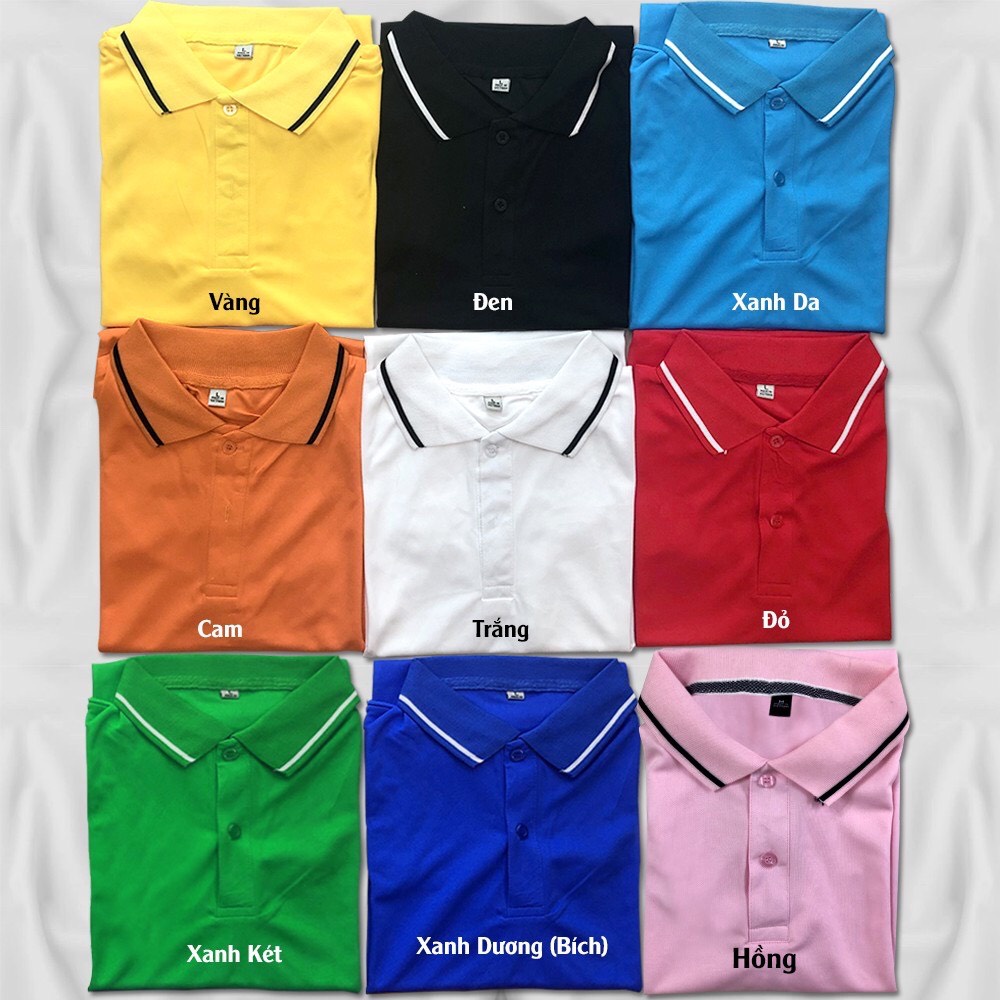 Áo polo - Áo polo nam đẹp - Chất liệu cá sấu cotton mềm mịn, dầy dặn cao cấp, hoạt động thoải mái,