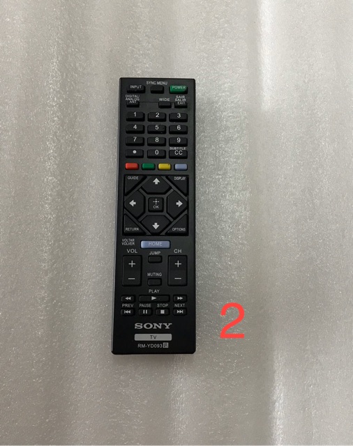 ĐIỀU KHIỂN TIVI SONY