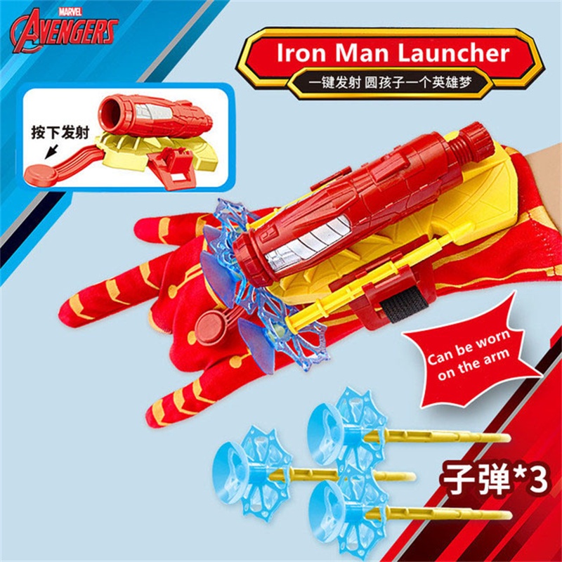 Disney Găng Tay Hóa Trang Người Nhện / Người Sắt / Captain America Cho Bé Trai