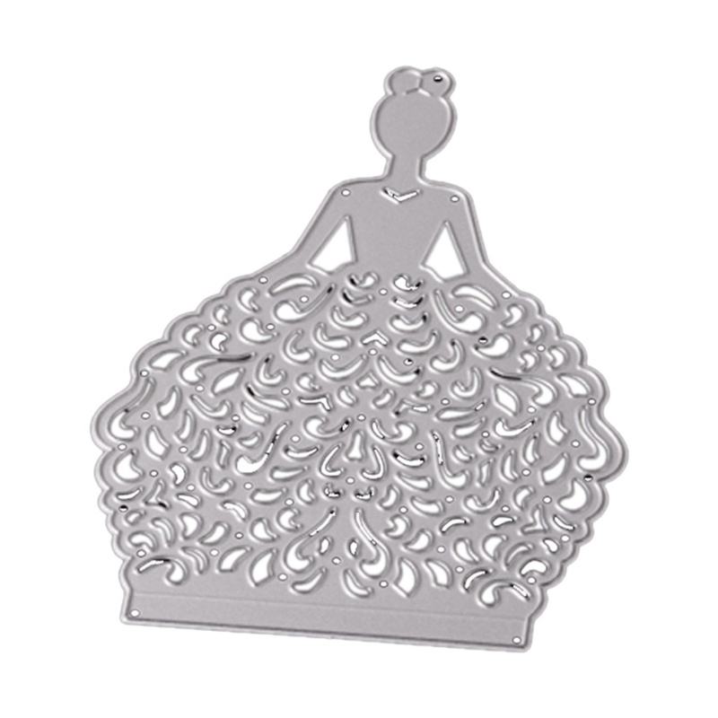 Khuôn Cắt Giấy Làm Từ Kim Loại Hình Cô Dâu Chú Rể Trang Trí Scrapbook