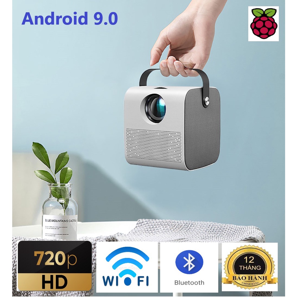 G■Máy chiếu mini Q3 - Android 9.0 - HD720p - Kết nối WIFI + Bluetooth