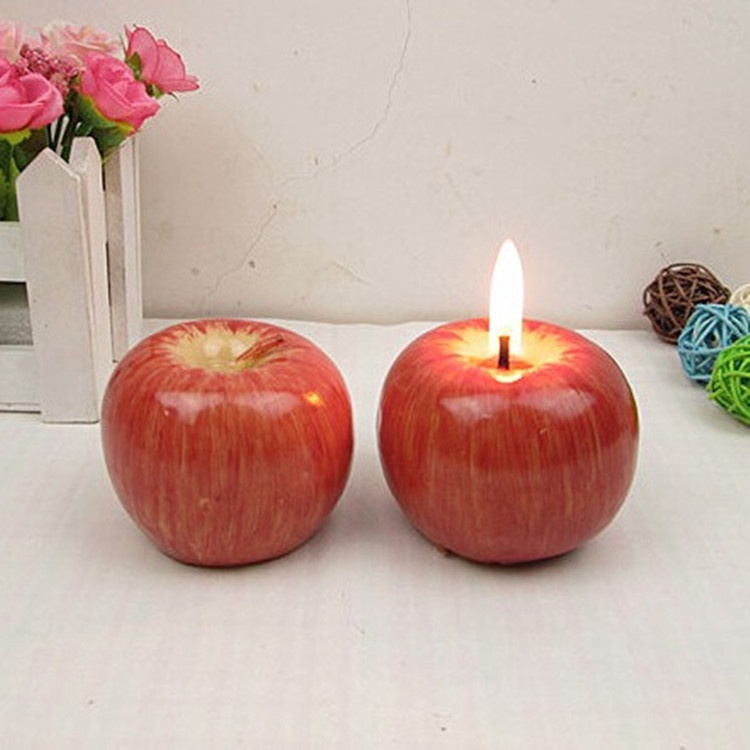 Nến hình quả táo sáng tạo làm quà giáng sinh