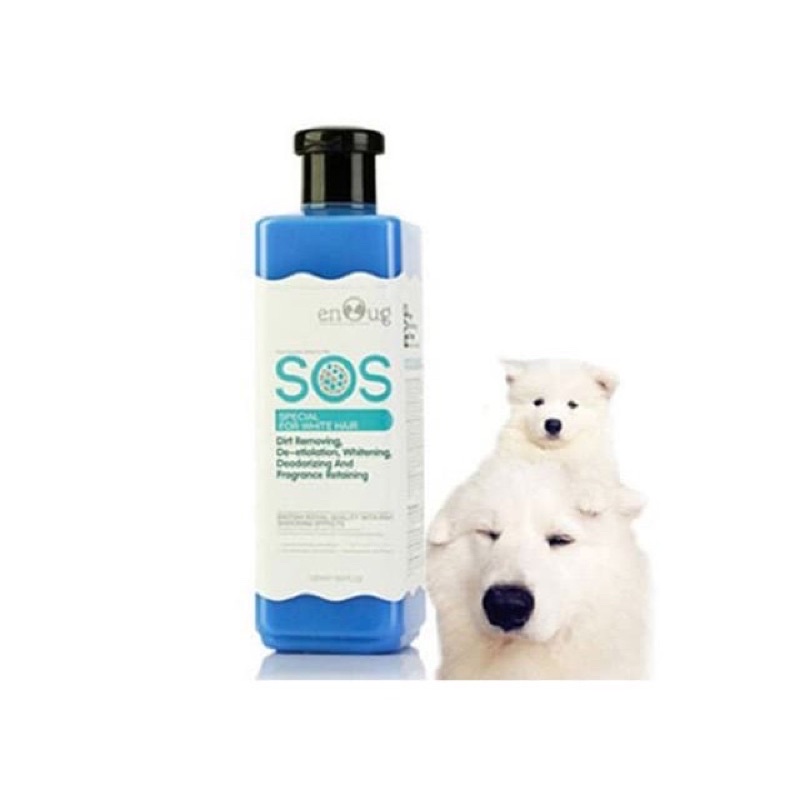 Sữa tắm cho chó SOS 530ml poodle, lông trắng, lông tối màu  - Sữa tắm chó mèo