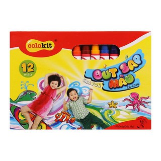 Bút sáp 12 màu thiên long - Khách sỉ ib