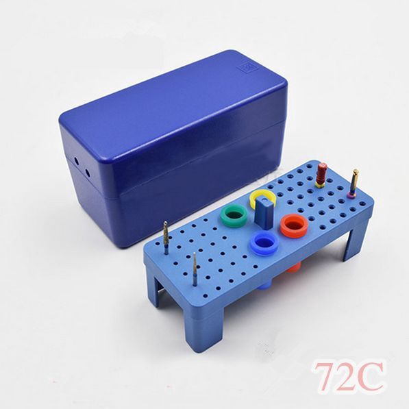 Hộp khử trùng răng miệng Endo 72H bằng nhựa dành cho máy khoan mũi kim cương / mũi Gutta Percha