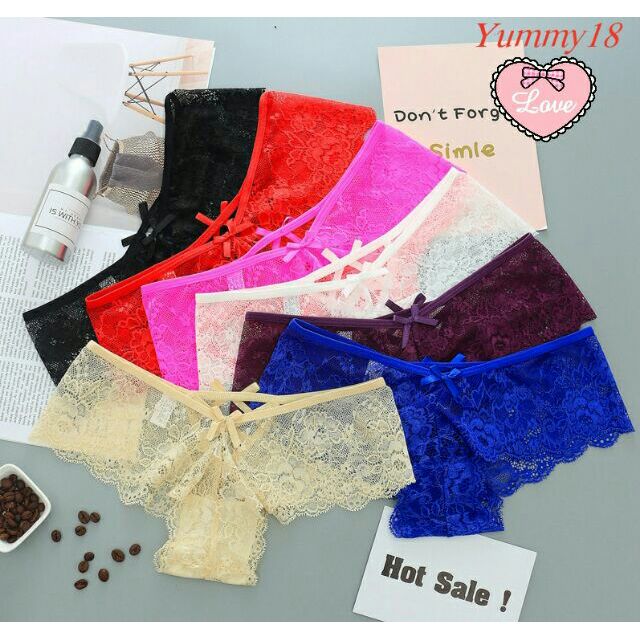 Quần chip ren sexy đan dây lưng 8032