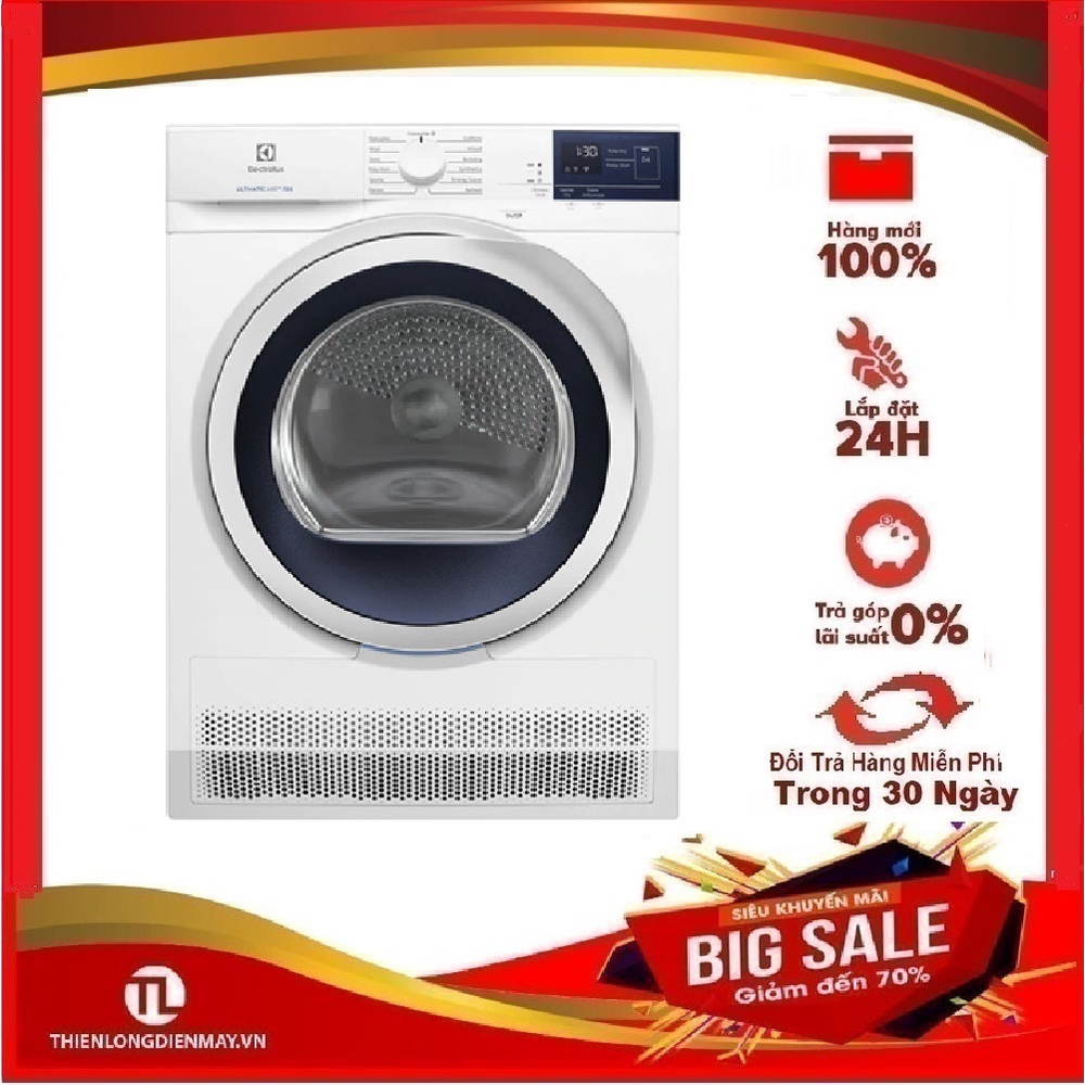 MIỄN PHÍ VẬN CHUYỂN HCM- Máy Sấy ELECTROLUX 8 Kg EDC804CEWA